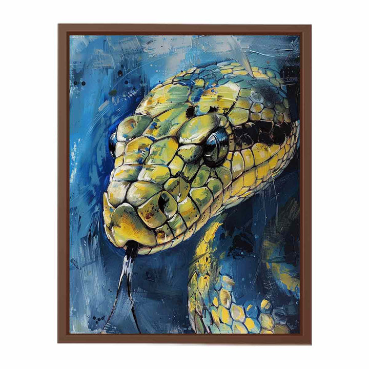 Cobra Snake Painting  Art Print