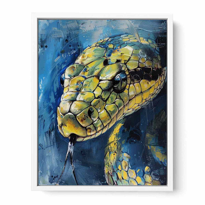 Cobra Snake Painting Canvas Print