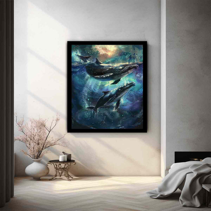 Whale Couple Painting  