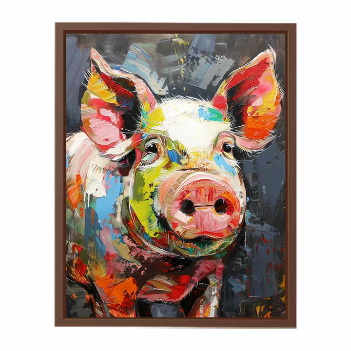 Pig Painting   Art Print