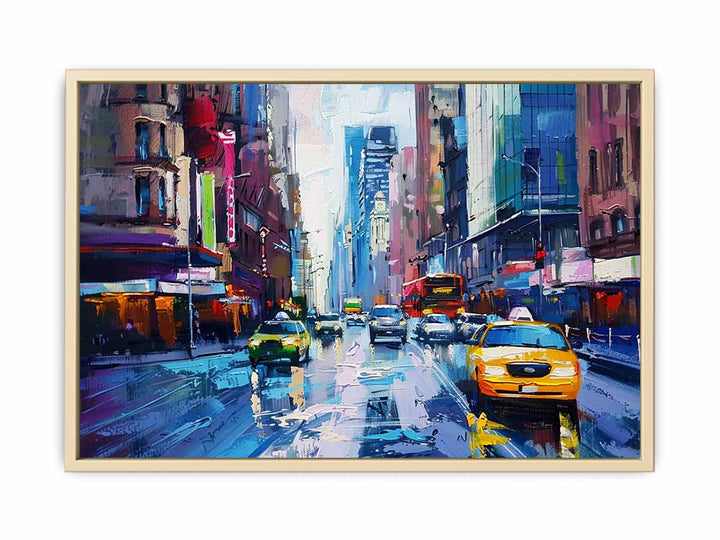 Sydney Street Painting Framed Print