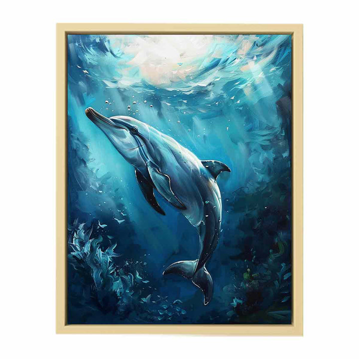 Dolphin Painting Framed Print