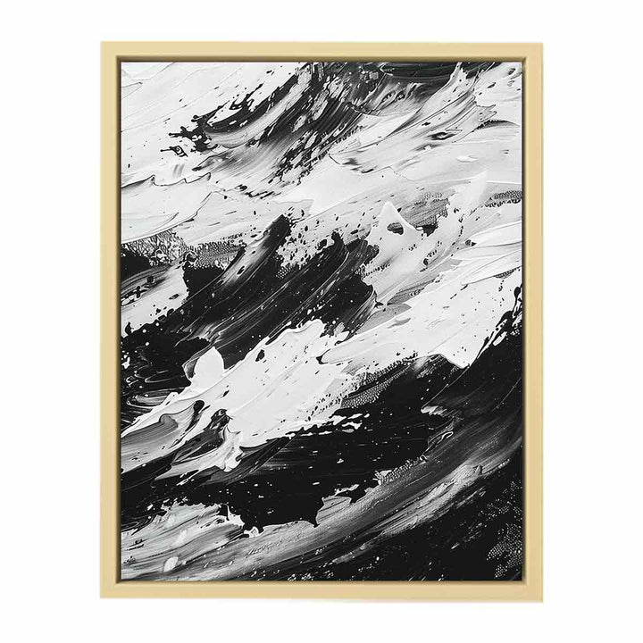 Painting Black White Framed Print