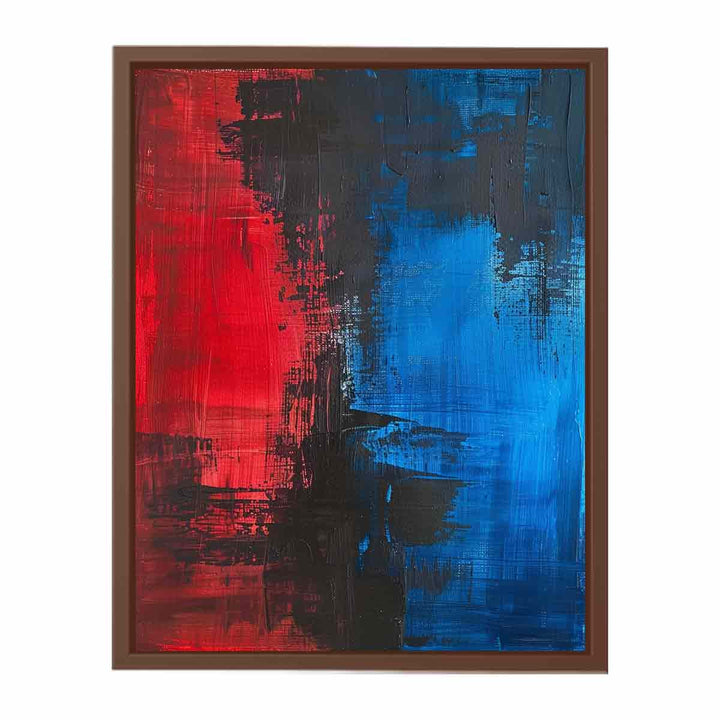 Red Blue Painting  Art Print