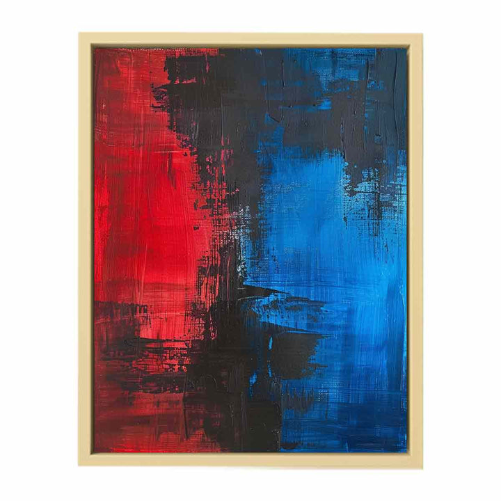 Red Blue Painting Framed Print