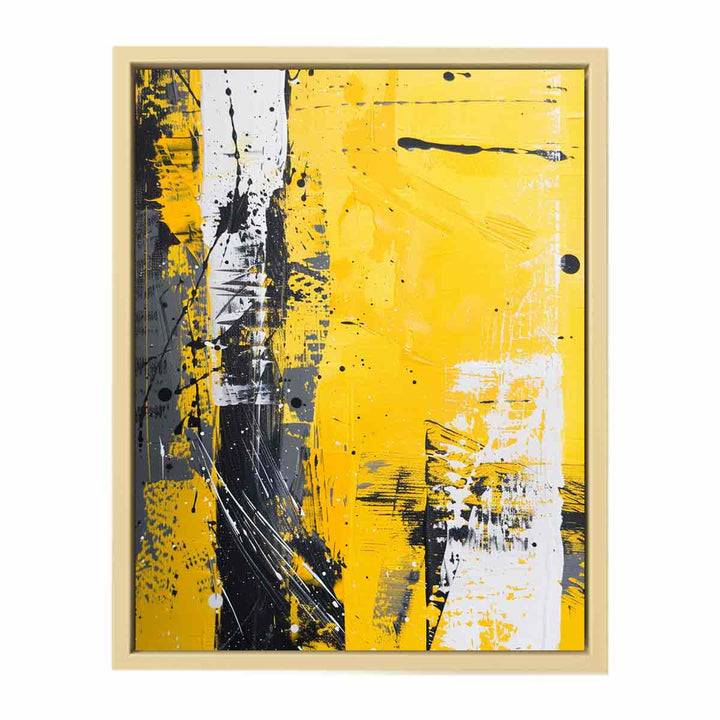 Yellow Art Painting Framed Print