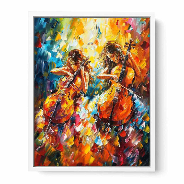 Music ViolIn Painting Canvas Print