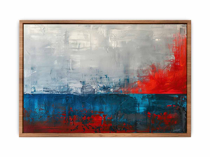 Red Blue Abstract Art   Painting