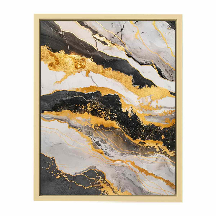 Black Gold Framed Print