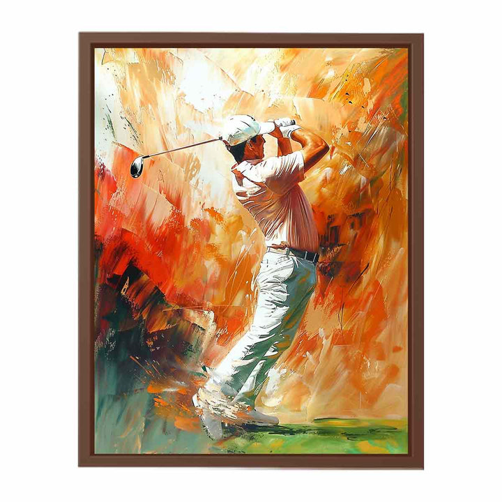 Golf Shot Painting   Art Print