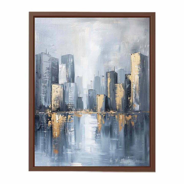 Cityscape Tall Buildings  Art Print