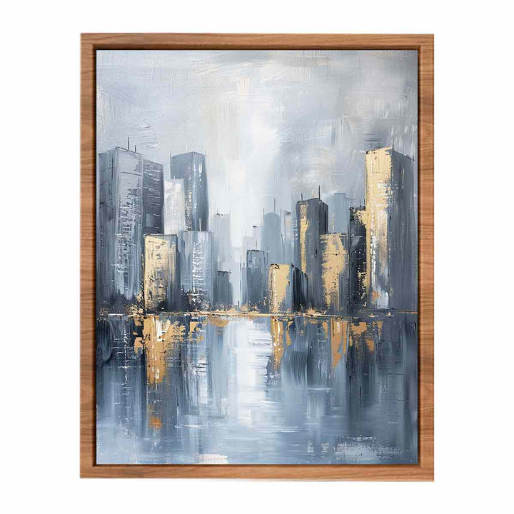 Cityscape Tall Buildings  Painting