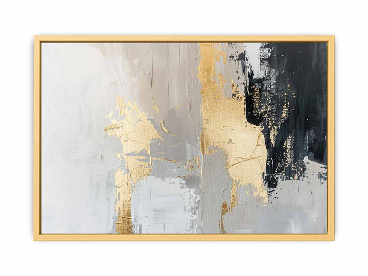 Black Gold Abstract  Poster