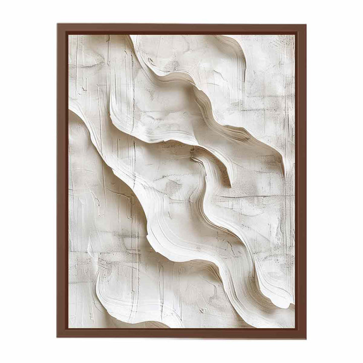 3D white Art Painting  Art Print