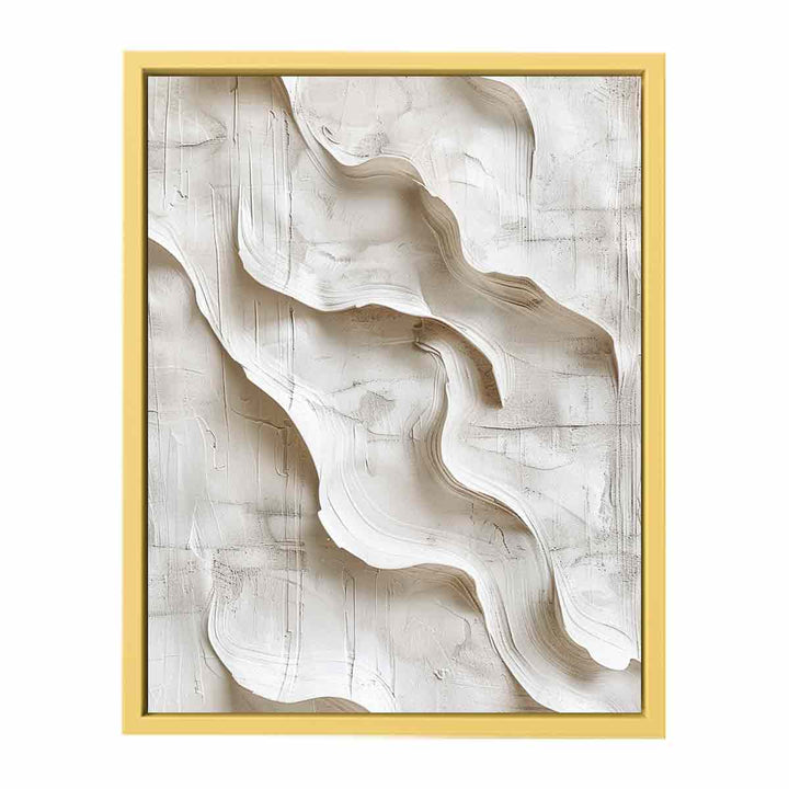 3D white Art Painting  Poster