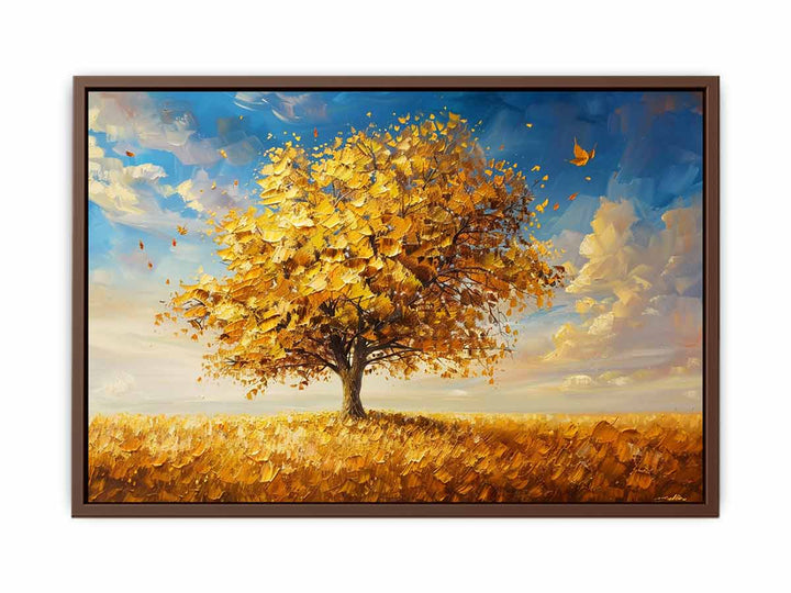 Gold Tree Painting   Art Print