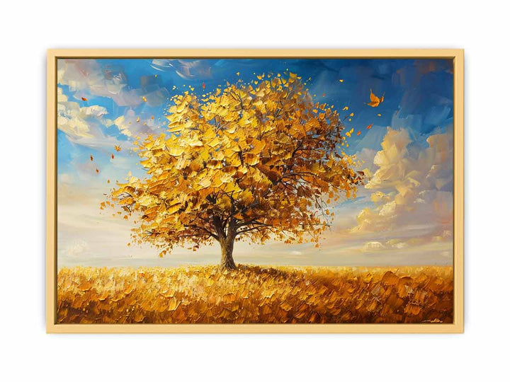 Gold Tree Painting   Poster