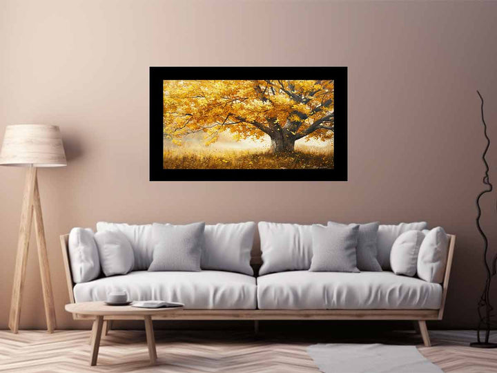 Golden Tree Painting  