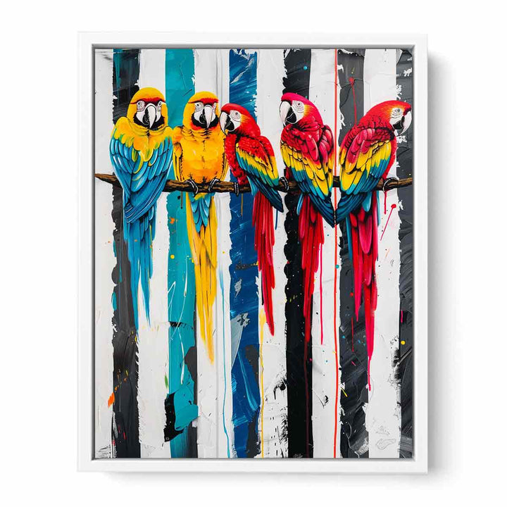 Parrot Art Canvas Print