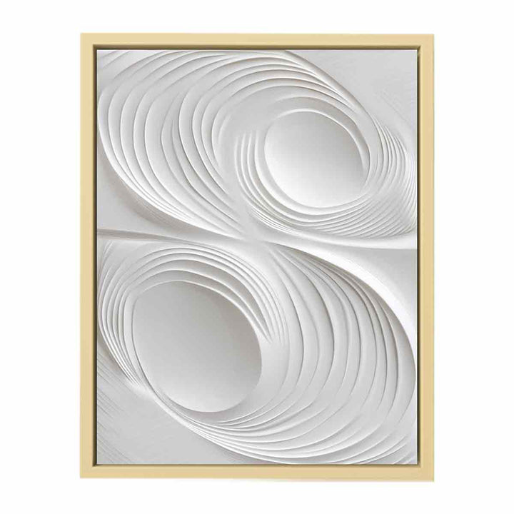 Modern white Art Painting Framed Print