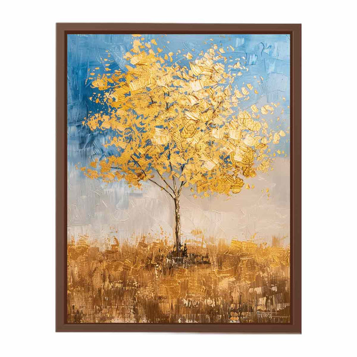 Gold Tree Painting  Art Print