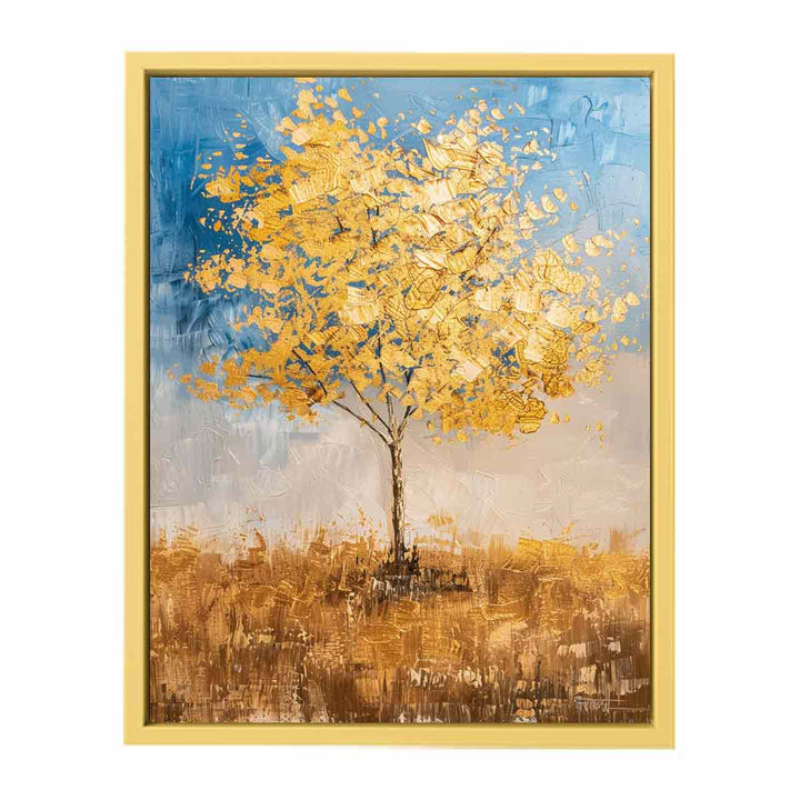 Gold Tree Painting  Poster