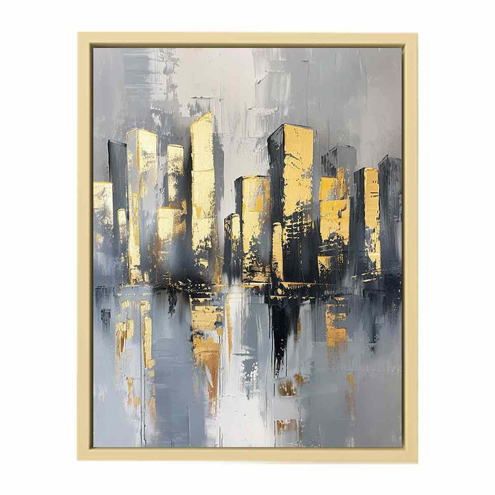 Cityscape Buildings Art Framed Print