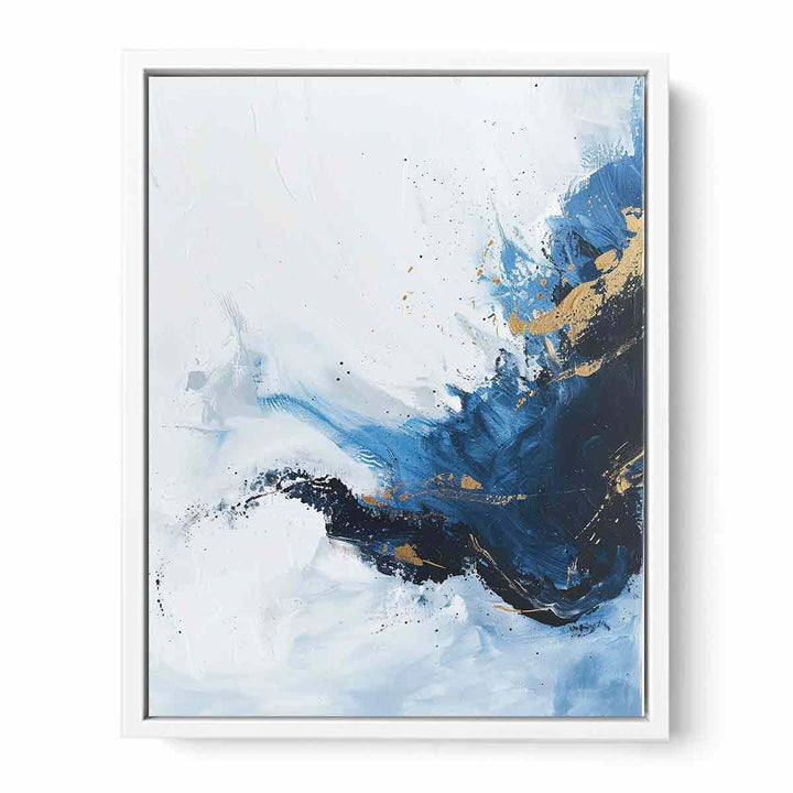 Blue Gold Art  Canvas Print