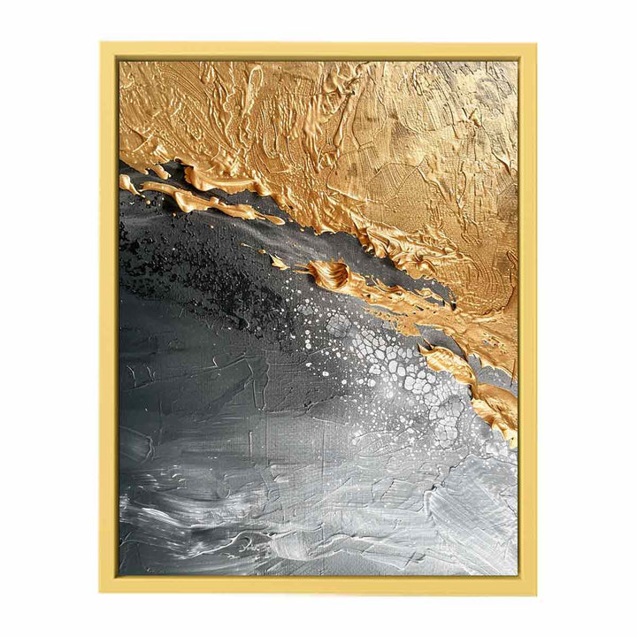 Abstract Gold Beach  Poster