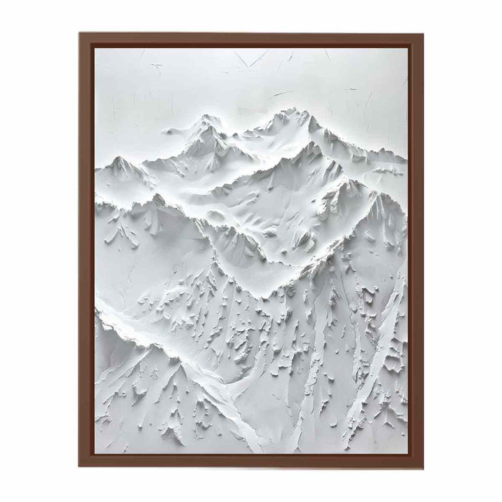  Snow Mountian Painting  Art Print