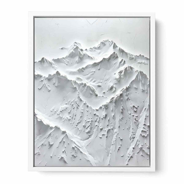  Snow Mountian Painting Canvas Print