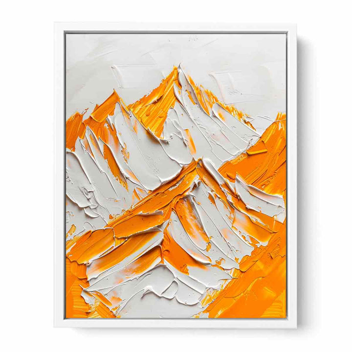  Snow Mountian Painting Canvas Print