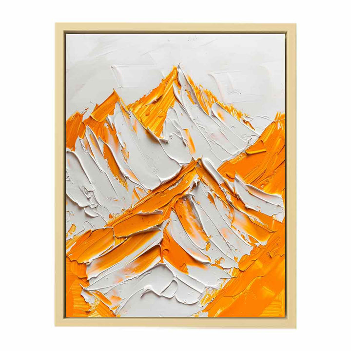  Snow Mountian Painting Framed Print