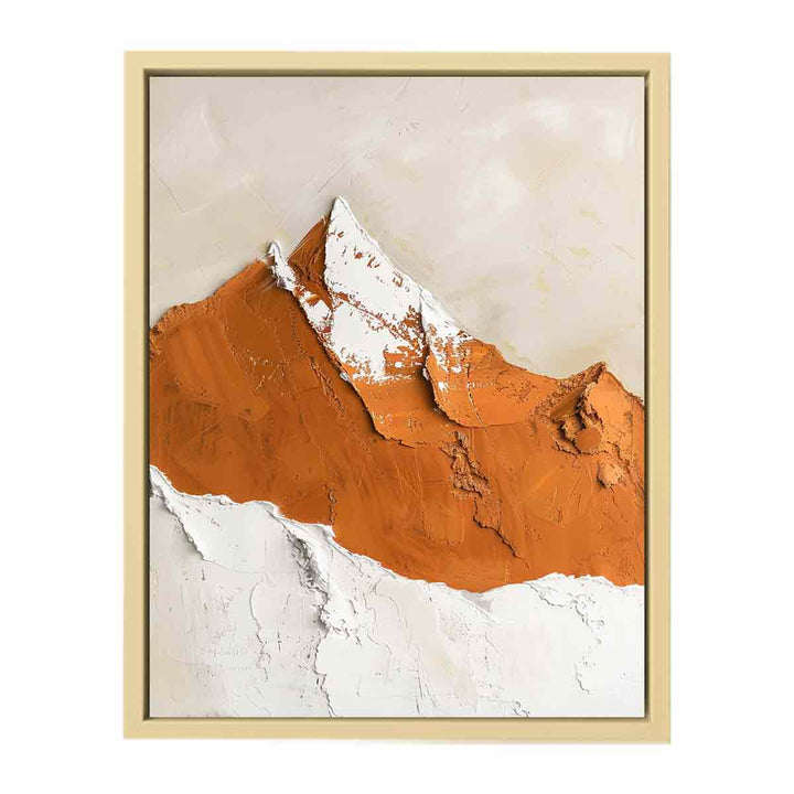  Snow Mountian Painting Framed Print