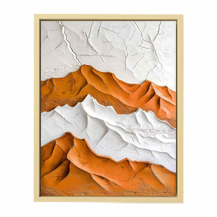  Snow Mountian Painting Framed Print