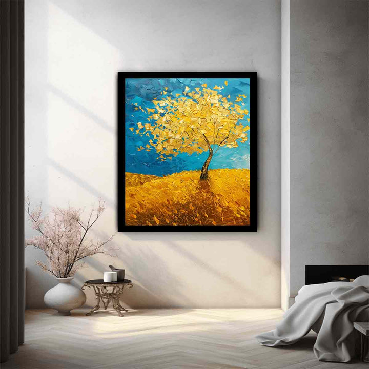 Golden Tree Painting 